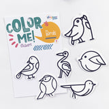 Color Your Own Bird Stickers