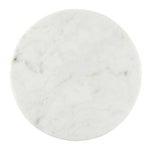 White Marble Footed Tray - 10" Dia Round