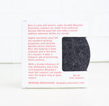 Wool Felt Coasters : Charcoal Heather