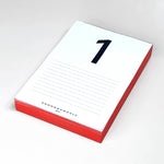 Daily Calendar Pad: Black Gloss