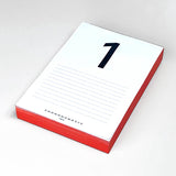 Daily Calendar Pad: Black Gloss