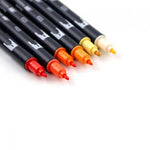 Dual Brush Pen 6 Color Set Orange Blendables