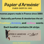 Papier d'Armenie "Tradition" French Incense Paper Booklet