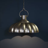 Farrah Scalloped Pendant Lamp - Antique Nickel