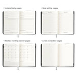 Daily Goal Setter Planner - Grey - Gratitude Productivity