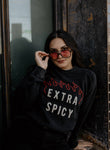 Extra Spicy Chainstitch & Felt Crewneck Sweatshirt