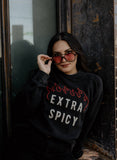 Extra Spicy Chainstitch & Felt Crewneck Sweatshirt