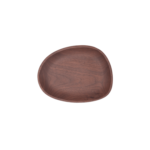 Small Walnut Pebble Tray