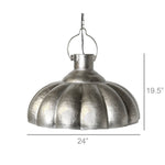 Farrah Scalloped Pendant Lamp - Antique Nickel