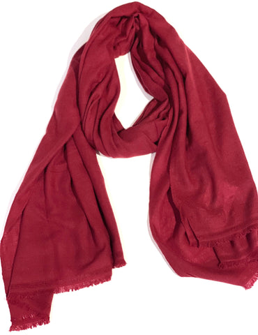 Gigi Cashmere Scarf Burgundy