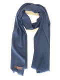 Cashmere Gauze Muffler/Scarf Navy