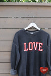 LOVE FOIL Mineral Graphic Sweatshirt: XL / VINTAGE BLACK