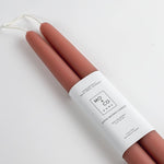 10" 100% Beeswax Dipped Candles | Terra Cotta: 10 Inches