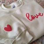 LOVE Sweater Puff Print