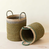 Olive Baskets with Handle, set of 2 - Natural Baskets | LIKHA