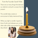 20 Minute Beeswax Candle Set: Mindful (Set of 20 candles)