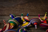 Hand Made Colorful Wooden Spinning Tops