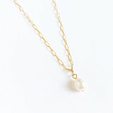 Baroque Pearl Necklace Gold Filled