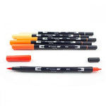 Dual Brush Pen 6 Color Set Orange Blendables