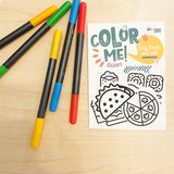 Savory Eats - Color Your Own Stickers