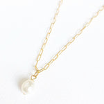 Baroque Pearl Necklace Gold Filled