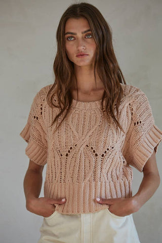 Petal Pink CROCHET TOP