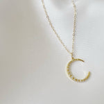 Luna Crescent Moon Celestial Gold Filled Necklace