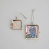 Square Glass Hanging Photo Frame - Handmade: Small / Rose Gold