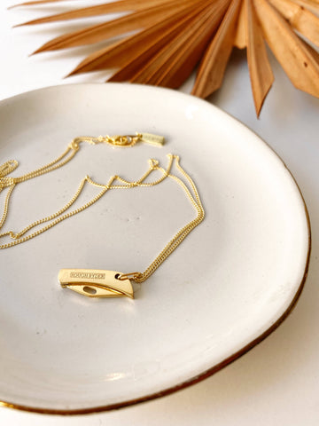 Pocket Knife Necklace - monotone golden