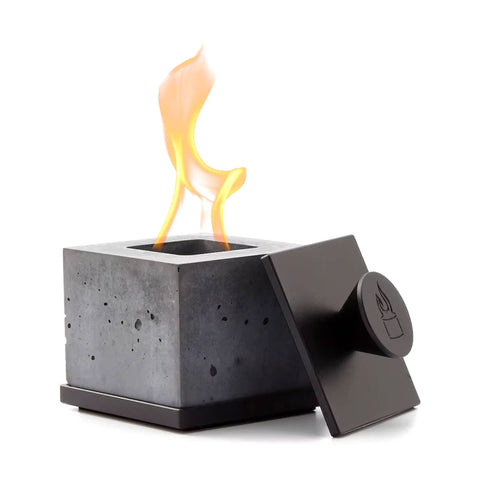 FLIKRFIRE® Square Portable Fireplace 4.5” square