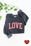 LOVE FOIL Mineral Graphic Sweatshirt: XL / VINTAGE BLACK