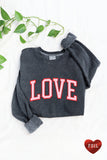 LOVE FOIL Mineral Graphic Sweatshirt: XL / VINTAGE BLACK