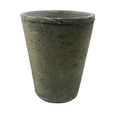 Rustic Terra Cotta Rose Pot - Med - Moss Grey