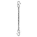 Heavy Chain Link 12 in - Black w/ 2 hooks