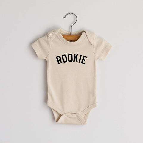 Rookie Modern Organic Baby Bodysuit • Cream Outfit 3-6 month