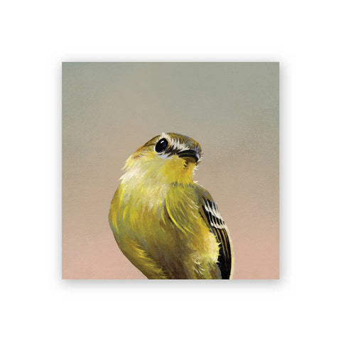 Flycatcher Wood Wall Art Decor - 4 inch NEW SIZE