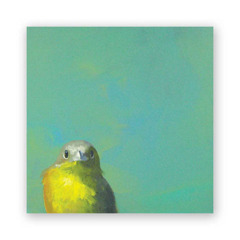 8 x 8  Yellow Bird Panel Wings on Wood