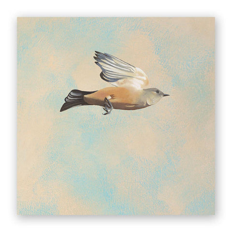 Flycatcher Wood Wall Art Decor - 10 inch