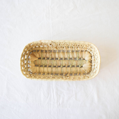 Open Weave Rectangle Basket