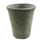 Rustic Terra Cotta Rose Pot - Sm - Moss Grey