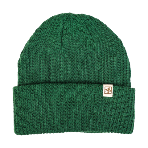 Rustek 100% Organic Cotton Beanie: Green