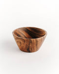 ACACIA WOOD SNACK BOWL