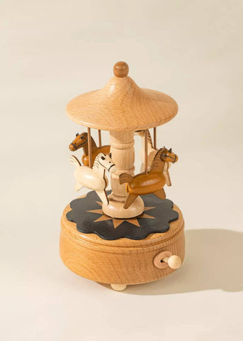 Wooden Music Box - The Carousel