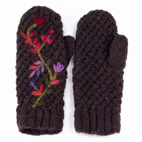 Naomi - women's wool knit Mittens