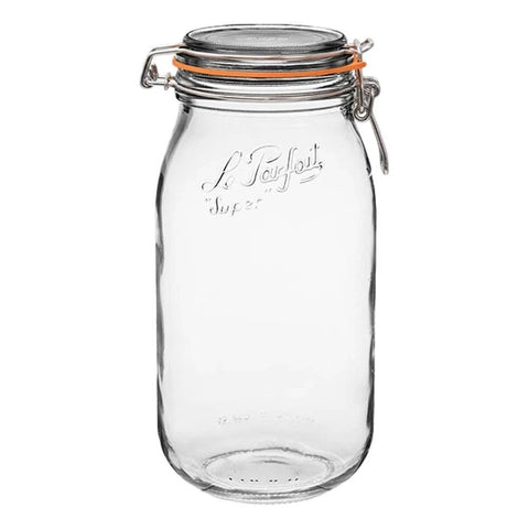 Le Parfait - 2L Rounded French Glass Storage Jar W Airtight Rubber Seal