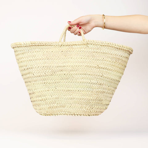 MEDIUM STRAW BASKET- Miami French Market Basket