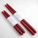 100% Beeswax Dipped Candles | Berry Red: 10 Inch (small)