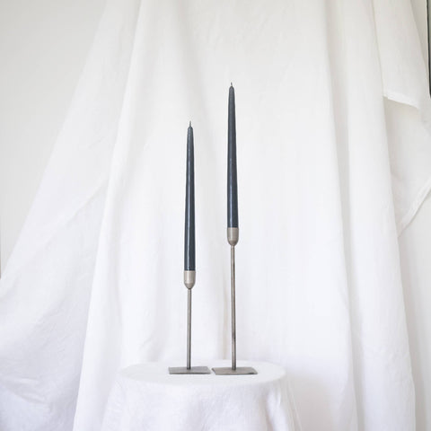 Taper Candles - Pair Charcoal