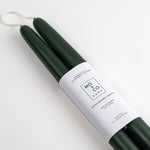 100% Beeswax Dipped Candles | Forest Green: 10 Inch (smaller)