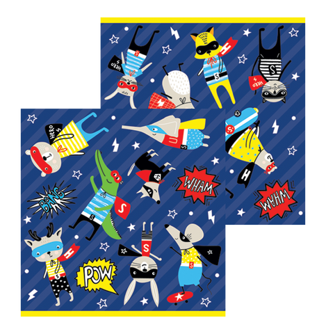 Super Heroes Cocktail Napkins